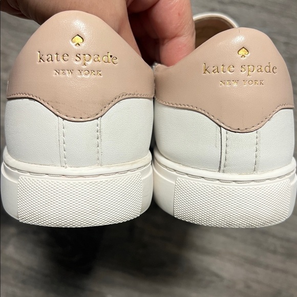 Kate Spade Azores perforated leather slip on shoes, white, size 8.5 - Picture 3 of 16